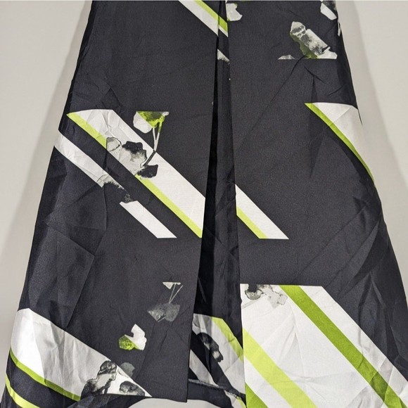 CLane Bryant Black Pleated Floral A-Line Cocktail Skirt Women Plus Size 28 - Picture 3 of 4